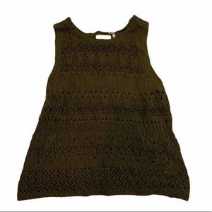 army green knit tank